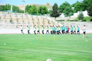 The first training of the Turkmenistan national football team under the leadership of Ante Miše