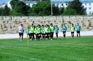 The first training of the Turkmenistan national football team under the leadership of Ante Miše