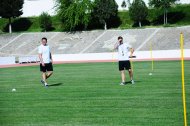 The first training of the Turkmenistan national football team under the leadership of Ante Miše