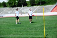 The first training of the Turkmenistan national football team under the leadership of Ante Miše