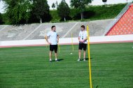 The first training of the Turkmenistan national football team under the leadership of Ante Miše