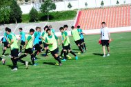 The first training of the Turkmenistan national football team under the leadership of Ante Miše