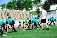 The first training of the Turkmenistan national football team under the leadership of Ante Miše