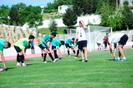 The first training of the Turkmenistan national football team under the leadership of Ante Miše