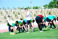 The first training of the Turkmenistan national football team under the leadership of Ante Miše