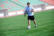 The first training of the Turkmenistan national football team under the leadership of Ante Miše