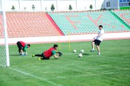 The first training of the Turkmenistan national football team under the leadership of Ante Miše