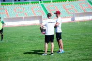 The first training of the Turkmenistan national football team under the leadership of Ante Miše