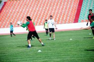 The first training of the Turkmenistan national football team under the leadership of Ante Miše