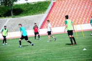 The first training of the Turkmenistan national football team under the leadership of Ante Miše