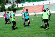 The first training of the Turkmenistan national football team under the leadership of Ante Miše