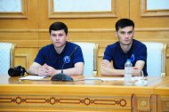 Photo report: Meeting of representatives of FC Altyn Asyr and FC Khujand before of the 2019 AFC Cup match