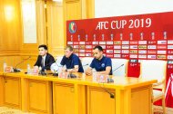 Photo report: Press conference of FC Altyn Asyr and FC Khujand before the match of the 2019 AFC Cup