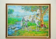 Photo report: A competitive exhibition in honor of the holiday of the Akhal-Teke horse was opened at the State Academy of Arts of Turkmenistan