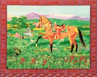 Photo report: A competitive exhibition in honor of the holiday of the Akhal-Teke horse was opened at the State Academy of Arts of Turkmenistan