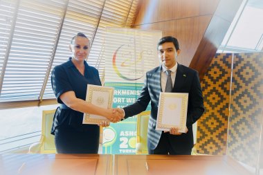 Photo report: Signing of a Memorandum of Cooperation between the Tennis Federations of Uzbekistan and Turkmenistan