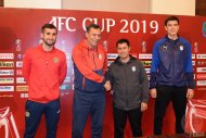 Press conference of FC Altyn Asyr and FC Istiklola before the group round match of the 2019 AFC Cup