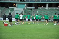 Fotoreportaž: Türkmenistanyň futbol ýygyndysy Köpetdag stadionynda