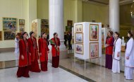 An exhibition of children's drawings was held in Ashgabat