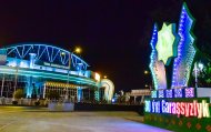 Photos: Skyline of Ashgabat at night pictures