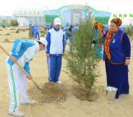 Photos: Tree planting campaign was held in Turkmenistan