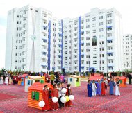 Photo story: New residential building commissioned in Ashgabat