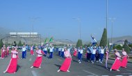 Mass bike ride in honor of World Bicycle Day in Ashgabat