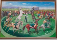 Moments from the exhibition dedicated to the national holiday of the turkmen horse and the holiday of the turkmen alabay