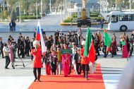 Türkmenistanda halkara teatr sungatynyň festiwalynyň açylyşyndan fotoreportaž