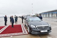 President of Turkmenistan Serdar Berdimuhamedov arrived on a working visit to the Kyrgyz Republic to participate in the next meeting of the Council of Heads of State of the CIS