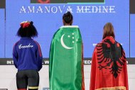 Weightlifter Medine Amanova won three gold medals at the 2023 Youth World Weightlifting Championships in Albania