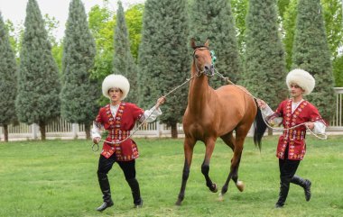 The second round of the Akhal-Teke horse beauty contest took place in Turkmenistan