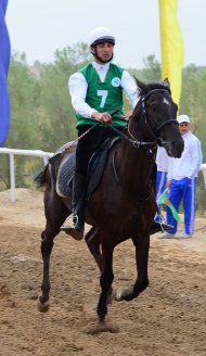 Photoreport: an equestrian marathon took place in the Ak-Bugday district of the Akhal velayat