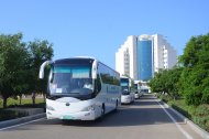 Participants of the festival in Avaza rode on a yacht in the Caspian Sea