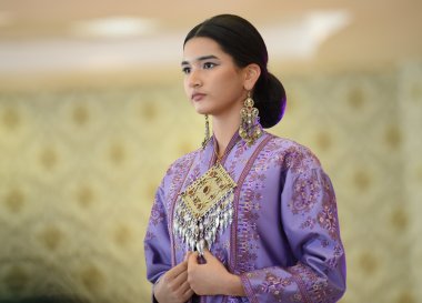 A show of women's clothing from leading national designers took place at the Ashgabat Fashion House