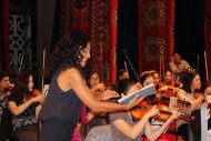 Photoreport: Magali Léger rehearsal before a concert in Ashgabat