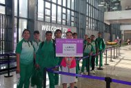 The first group of athletes from Turkmenistan arrived in Hangzhou for the 19th Summer Asian Games