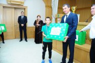 Photo report: Turkmenistan national football team (U-12) rewarded with valuable gifts in Ashgabat 