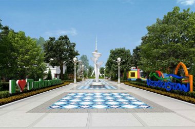 Design project of the Tashkent Park in Ashgabat