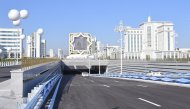 Photoreport: Ashgabat decorated a complex of new road and transport infrastructure with a monument 