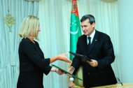 Photo report: European Union foreign-policy chief Federica Mogherini in Turkmenistan