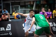 Fotoreportaž: 3x3 basketbol boýunça Aziýanyň kubogyndaky Türkmenistan - Koreýa Respublikasy duşuşygy