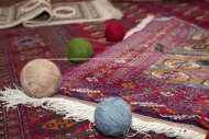 Competition among carpet weavers at the National Museum of the Turkmen Carpet