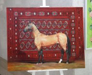 An exhibition of artists from Iran and Turkmenistan has opened in Ashgabat