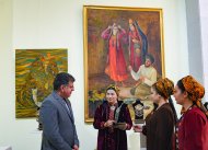 An exhibition of artists from Iran and Turkmenistan has opened in Ashgabat