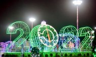 Photoreport:central New Year trees were lit in all velayats of Turkmenistan