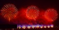 Photos of the festive concert and fireworks in honor of the Independence of Turkmenistan