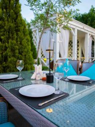 Summer terrace Altyn Paradise Garden awaits guests
