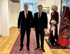 A meeting with the new Turkish Ambassador was held at the Embassy of Turkmenistan in Germany