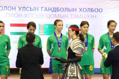 Photo report: The Turkmenistan women's national handball team at IHF Trophy Tournament 2019 in Mongolia